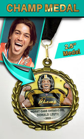 2.5" Personalized Champion Medallion